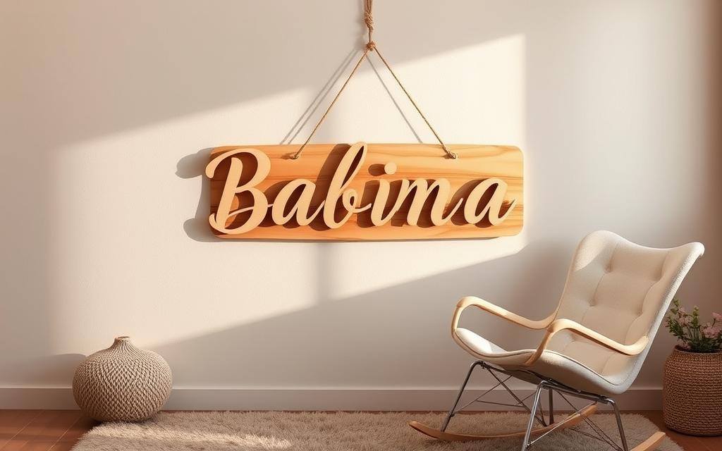baby name signs wood