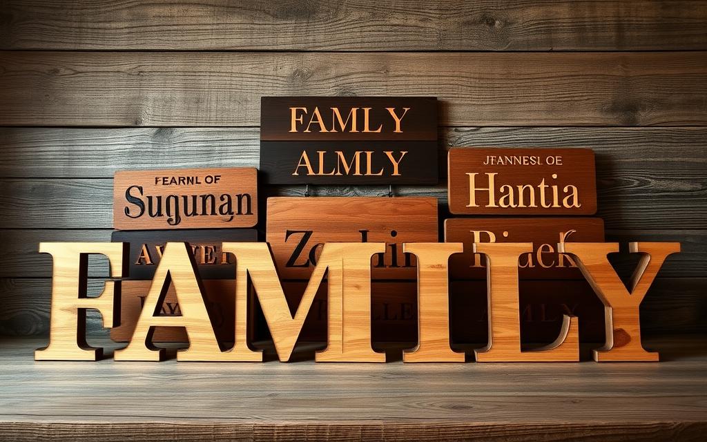 custom family name signs