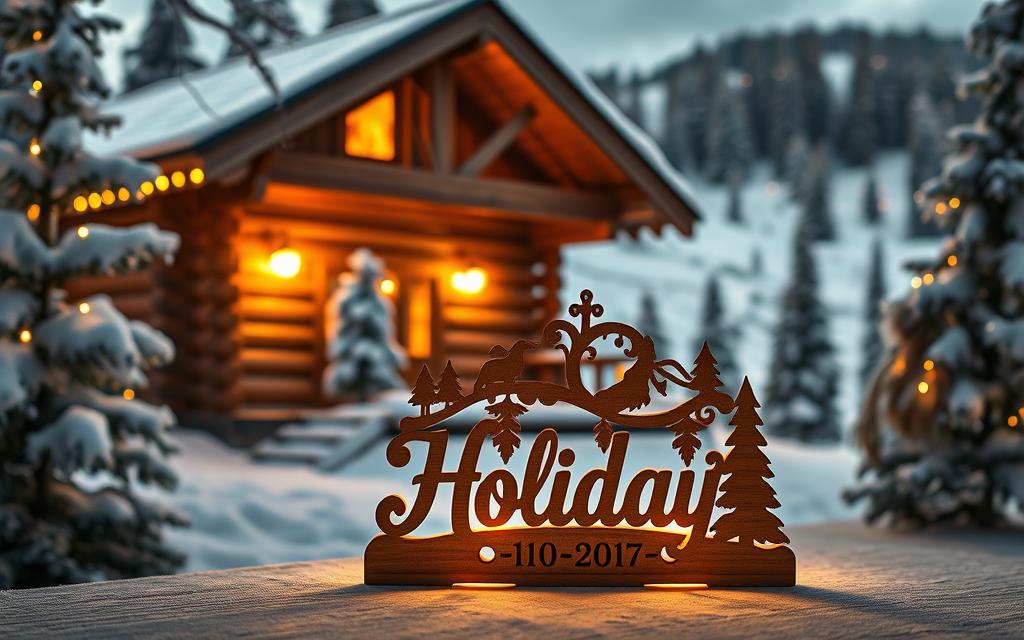 personalized holiday wood decor