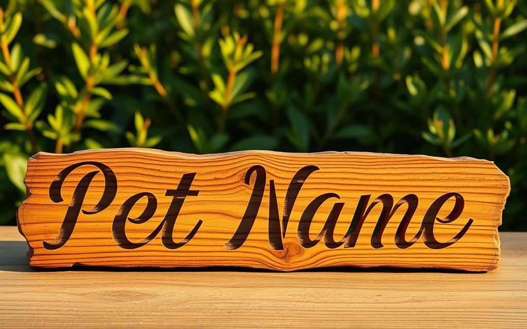 pet name wood signs