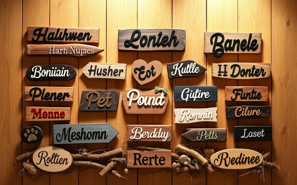 unique pet name decor