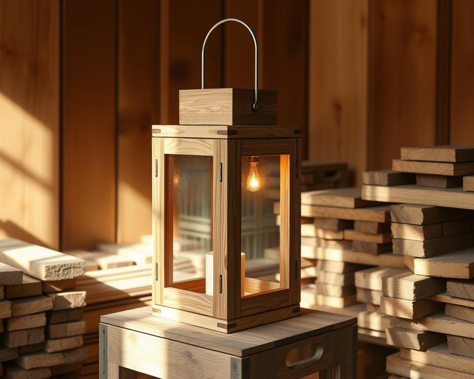diy wood lantern